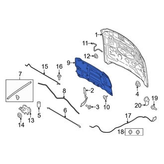 Ford OE - Front Hood Insulation Pad