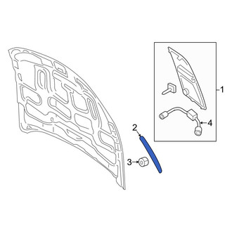 Ford OE - Left Hood Scoop Bracket