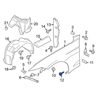 Ford OE - Fender Support Bolt