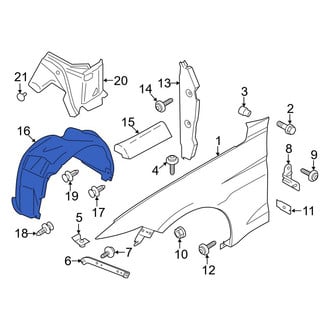 Ford OE - Front Left Fender Splash Shield