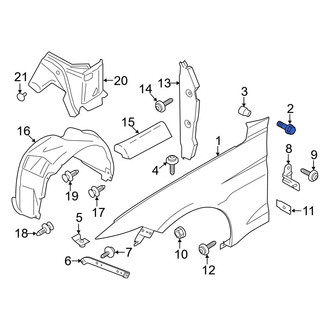 Ford OE - Rear Upper Fender Bolt