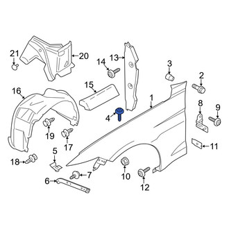 Ford OE - Fender Support Bolt