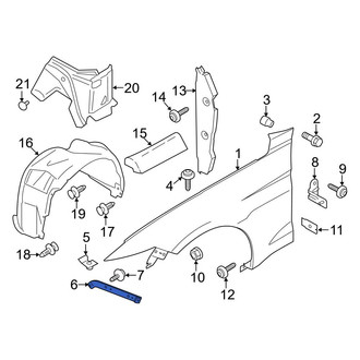 Ford OE - Front Left Fender Brace