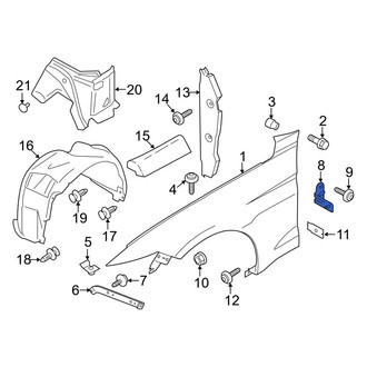 Ford OE - Rear Upper Fender Brace