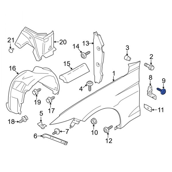 Fender Support Bolt