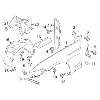 2022 Ford Mustang OEM Fenders - Front, Rear, Inner | CARiD