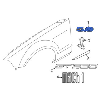 Ford OE - Front Fender Emblem