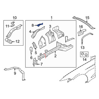 Ford OE - Front Right Fender Bracket