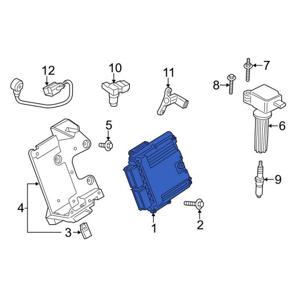 Ford OE JR3Z12A650NANP Engine Control Module (ECM)