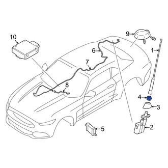 Ford OE - Radio Antenna Base Nut