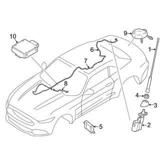 Ford OE - Electrical - Antenna (EcoBoost Premium / GT Premium / V6 Convertible)