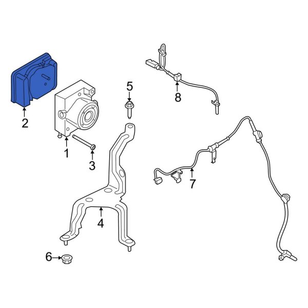 Ford OE JR3Z2C219A ABS Control Module