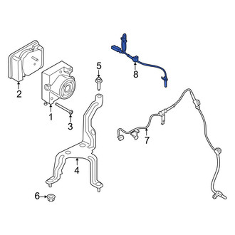 Ford OE - Rear ABS Wheel Speed Sensor