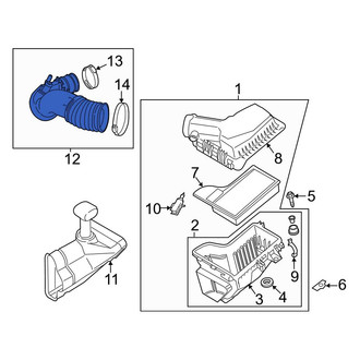 Ford OE - Engine Air Intake Hose