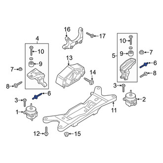 Ford OE - Automatic Transmission Oil Cooler Hose Stud