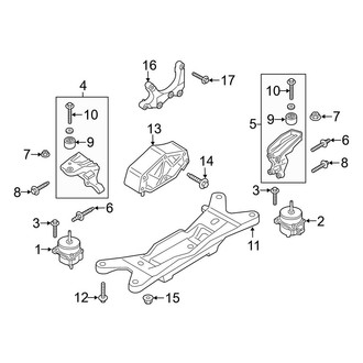 Ford OE - Engine & Transmission Mounting (2.3L)