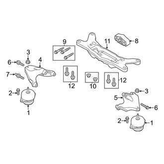 Ford OE - Engine & Transmission Mounting (3.7L)