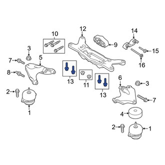 Ford OE - Fuel Tank Skid Plate Bolt