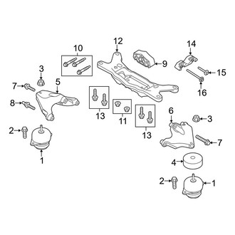 Ford OE - Engine & Transmission Mounting (5.0L)
