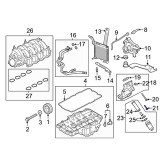 Ford OE - Engine Oil Filter Adapter Bolt