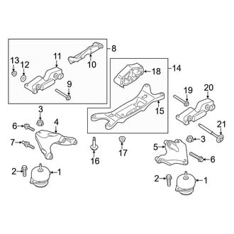 Ford OE - Engine & Transmission Mounting (5.2L)
