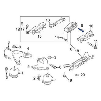 Ford OE - Manual Transmission Mount Bolt