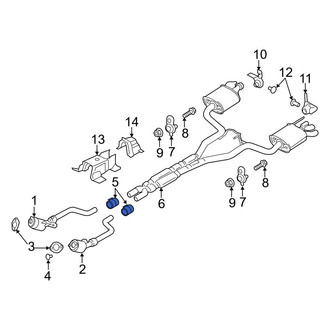 Ford OE - Exhaust Muffler Clamp