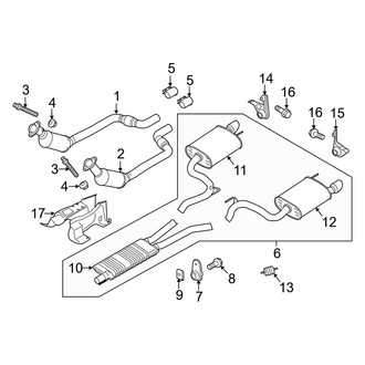 Ford OE - Exhaust System - Exhaust Components (3.7L)