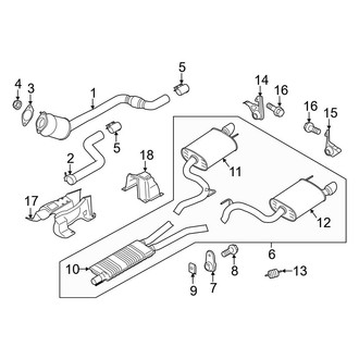 Ford OE - Exhaust System - Exhaust Components (5.0L)