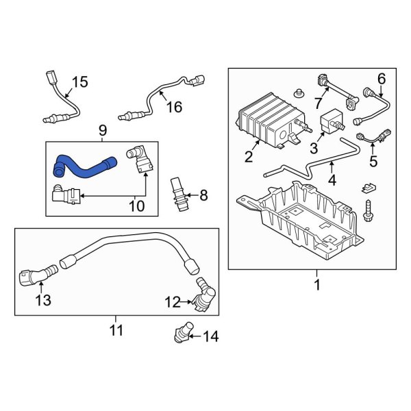 Ford OE FR3Z6758C PCV Valve Hose