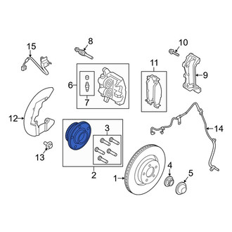 Ford OE - Front Wheel Bearing and Hub Assembly