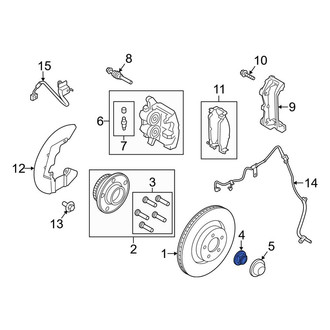 Ford OE - Front CV Joint Nut
