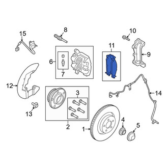 Ford OE - Front Disc Brake Pad Set