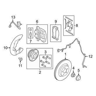 Ford OE - Front Suspension - Brake Components