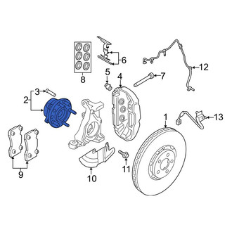 Ford OE - Front Wheel Bearing and Hub Assembly