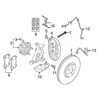 Ford OE - Front Disc Brake Caliper Bolt
