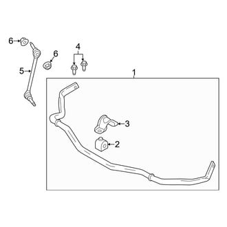 Ford OE - Front Suspension - Stabilizer Bar & Components (Shelby GT350 / Shelby GT350R)
