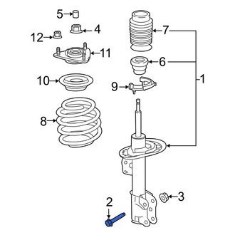 Ford OE - Lower Suspension Strut Bolt
