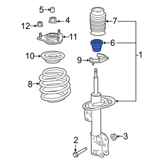 Ford OE - Front Suspension Strut Bumper
