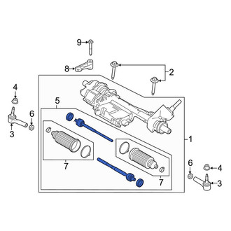 Ford OE - Front Inner Steering Tie Rod End