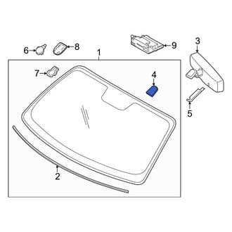 Ford OE - Interior Rear View Mirror Bracket
