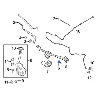 Ford OE - Front Wiper Linkage Bolt