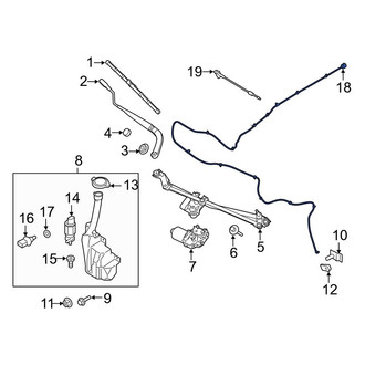 Ford OE - Front Windshield Washer Hose