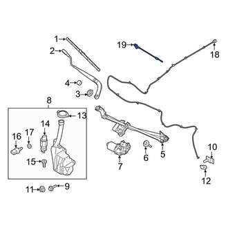 Ford OE - Front Windshield Washer Nozzle