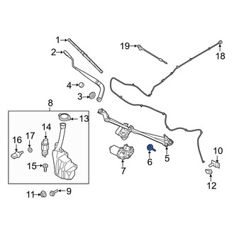 Ford OE - Front Wiper Linkage Bolt