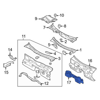 Ford OE - Front Lower Engine Compartment Insulation