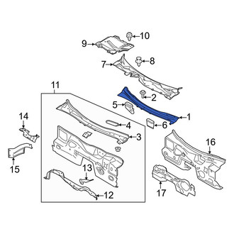 Ford OE - Front Cowl Plenum Panel