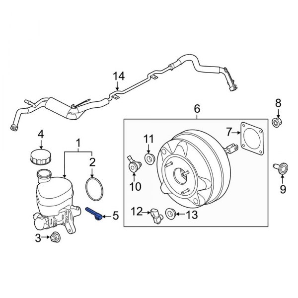 Ford OE FR3Z2C251A Brake Fluid Level Sensor