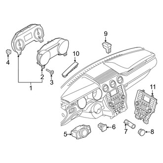 Ford OE - Instrument Panel - Cluster & Switches (W/O Instrument Panel Gauges)