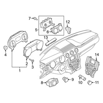 Ford OE - Instrument Panel - Cluster & Switches (With Instrument Panel Gauges)